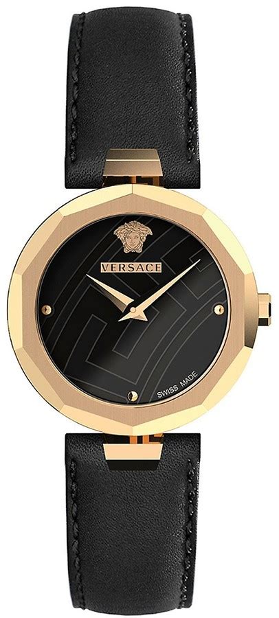 Versace Idyia IP Gold Stainless Steel Leather